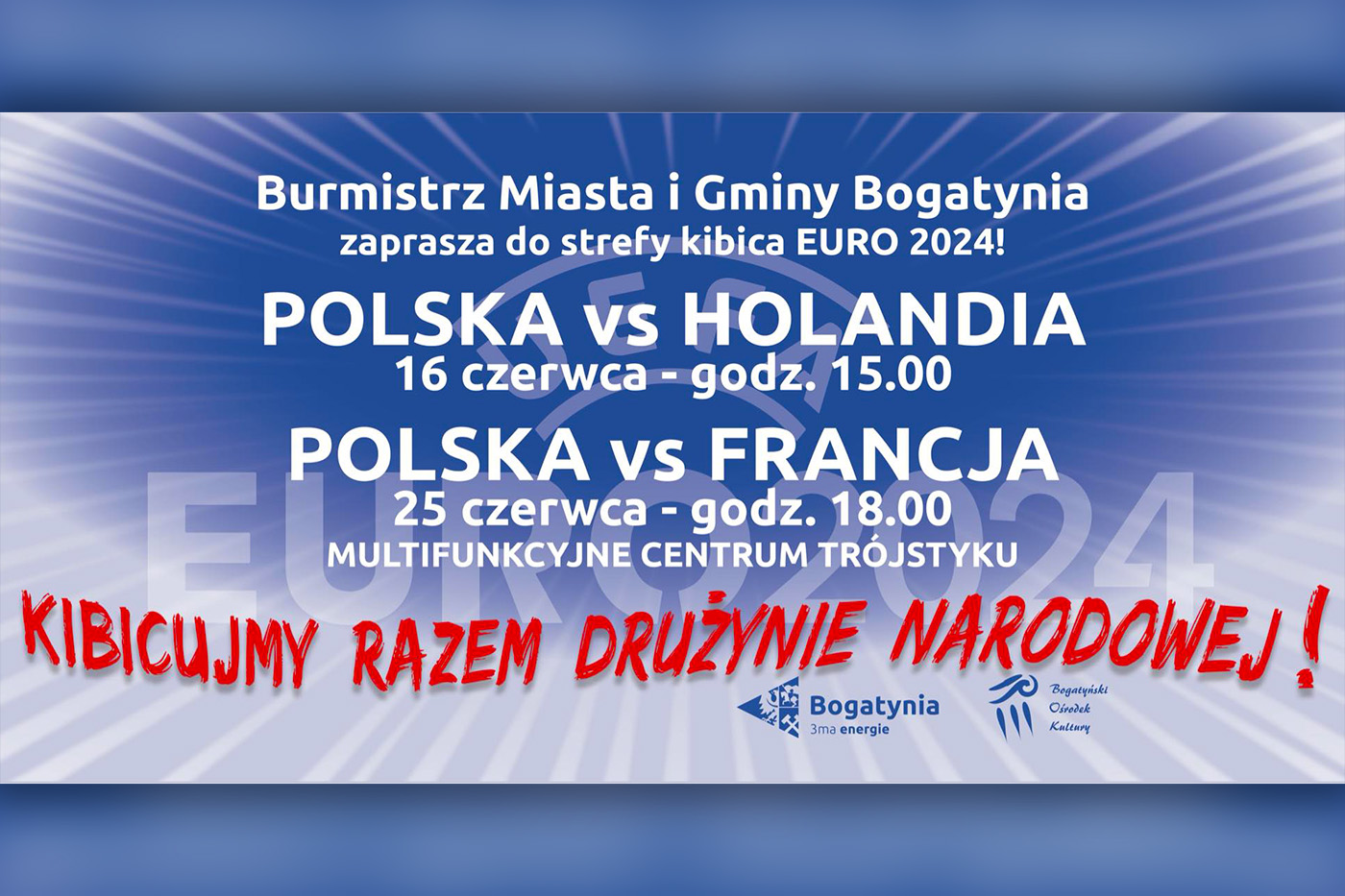 EURO 2024 - Mecze reprezentacji Polski na dużym ekranie!