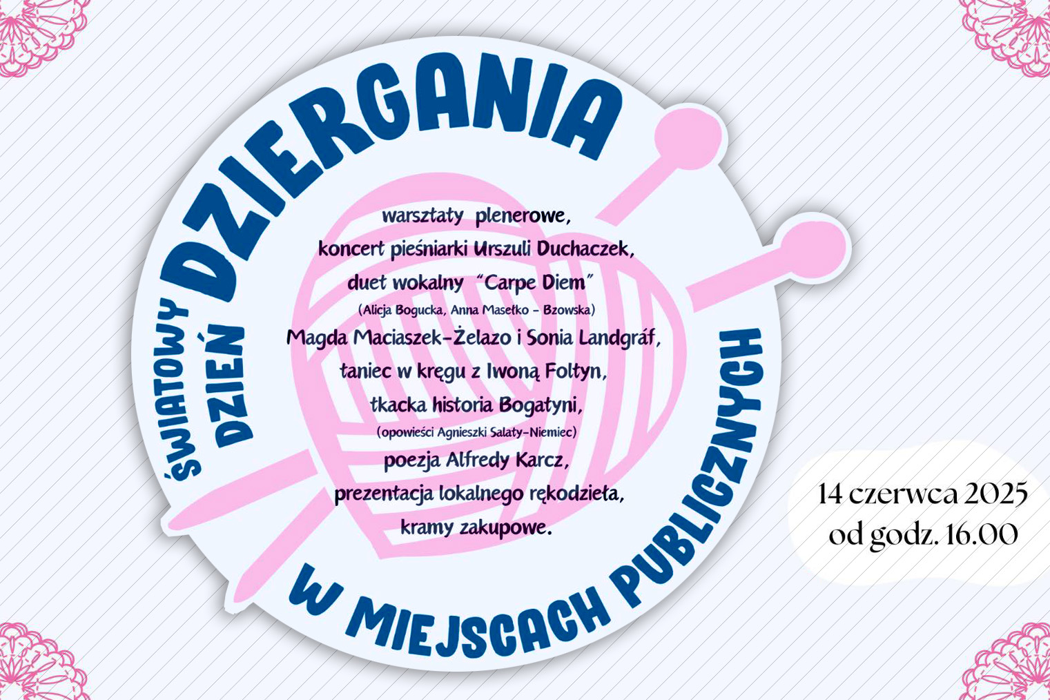 Światowy Dzień Dziergania w Miejscach Publicznych