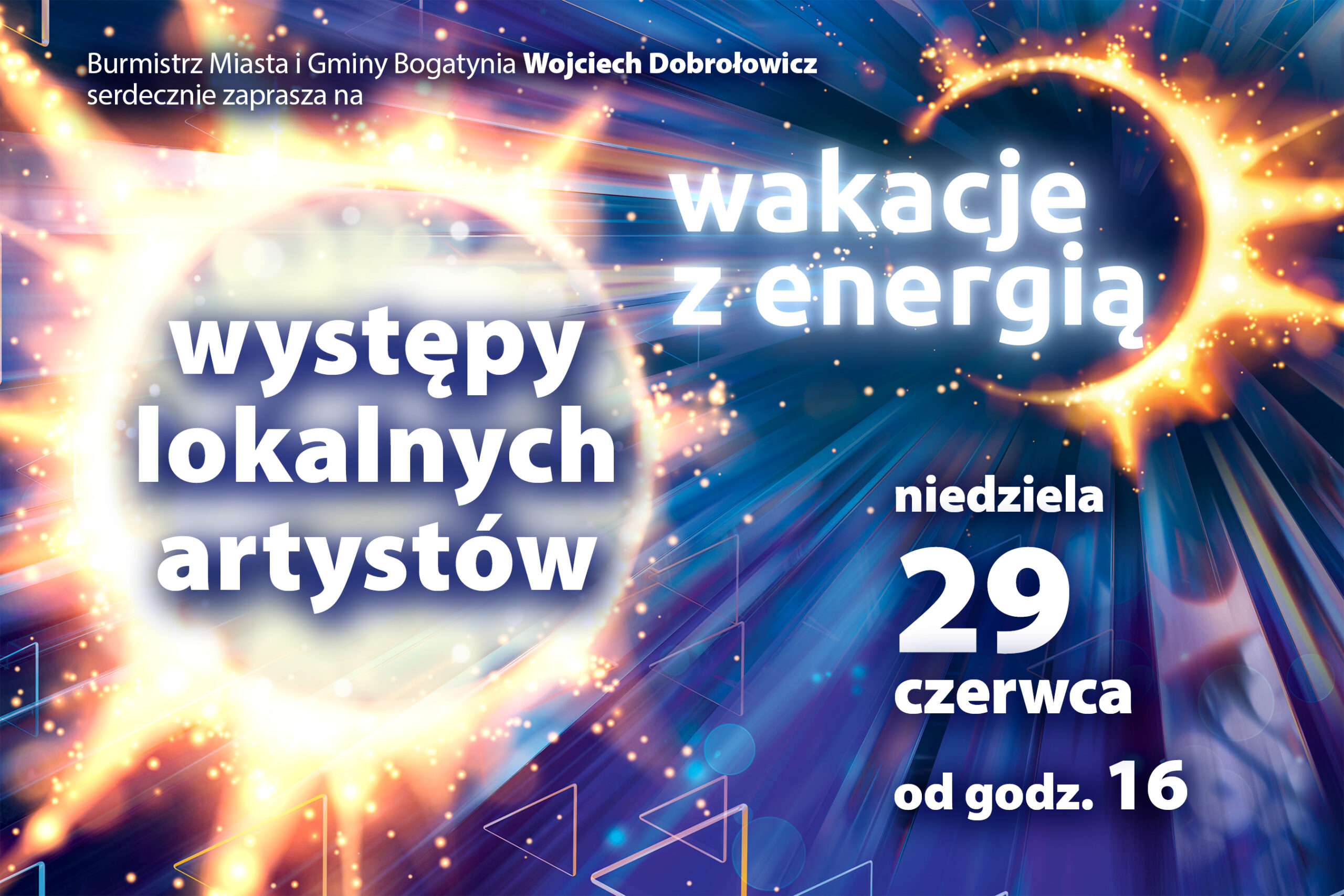 Wakacje z energią 2025 - występy lokalnych artystów